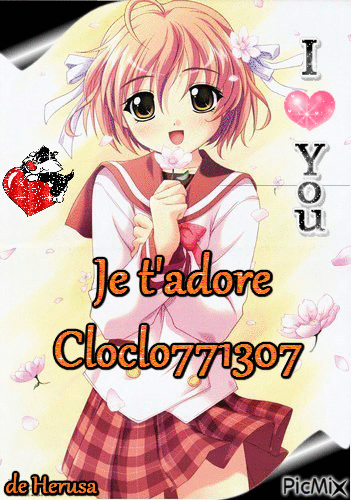 Pour ma Cloclo ♥ - 無料のアニメーション GIF