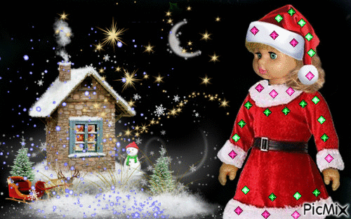 CHRISTMAS WITH SNOW - 無料のアニメーション GIF