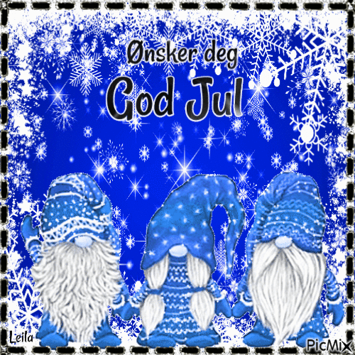 Wish you a Merry Christmas. Blue and white. - Gratis animeret GIF