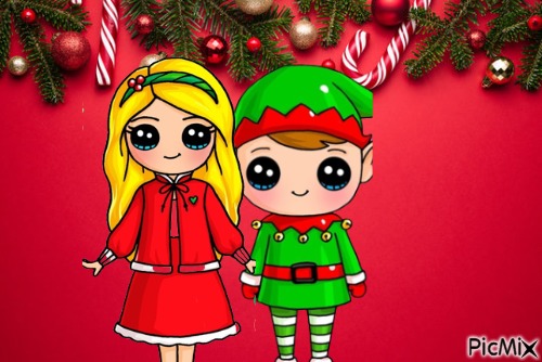 Christmas Boy and Girl - бесплатно png