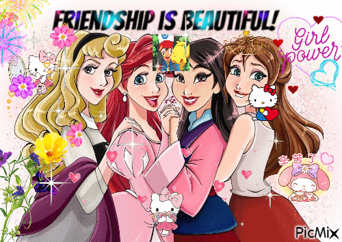 True beauty is being a friend :) - Безплатен анимиран GIF