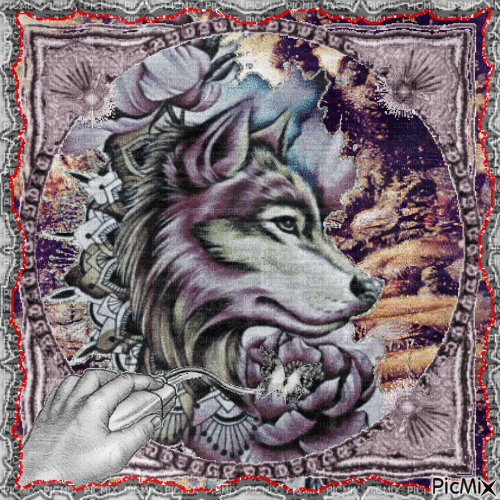 wolf fantasy - Бесплатный анимированный гифка