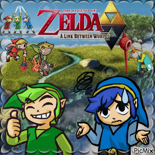 Zelda the legend bettween worlds - Бесплатный анимированный гифка