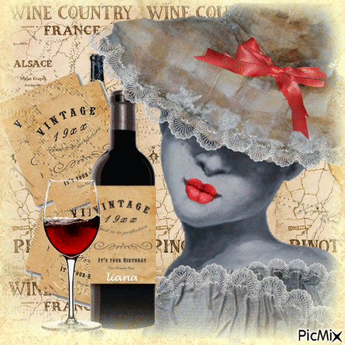 wine vintage.... - GIF animado gratis