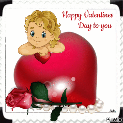 14. February. Happy Valentines day. - GIF animasi gratis