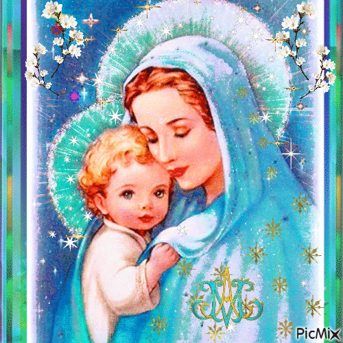 Maria Madre dell'Umanità - Festa della Mamma - GIF animé gratuit