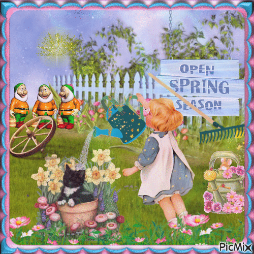 hello spring - Бесплатни анимирани ГИФ