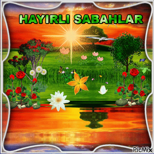 HAYIRLI SABAHLAR - Ingyenes animált GIF