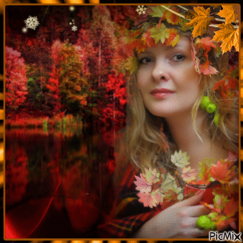 I love autumn - Gratis animeret GIF