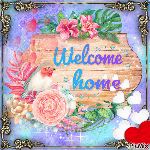 Welcom Home - GIF animé gratuit