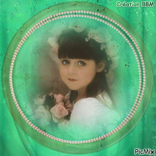 Portrait fillette par BBM - Gratis geanimeerde GIF