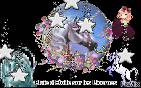 Les Licornes - Zdarma animovaný GIF