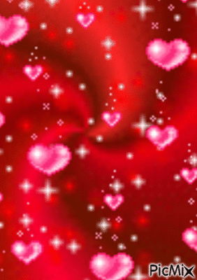 PINK FALLING HEARTS - Безплатен анимиран GIF