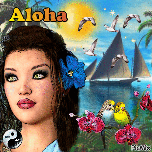 Aloha - Ilmainen animoitu GIF