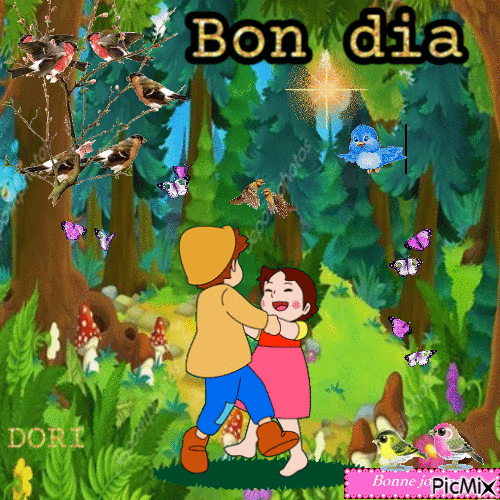 Bon dia - Бесплатный анимированный гифка