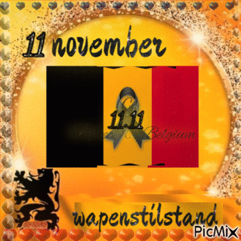 feestdag   wapenstlstand         België - Besplatni animirani GIF