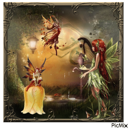 fairy gathering - GIF animé gratuit