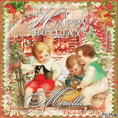 Happy Holidays,Miriella! - Ingyenes animált GIF