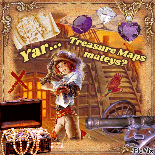 Treasure Maps Mateys? - GIF animé gratuit