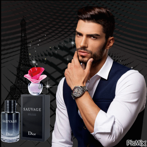 Man parfüm - Δωρεάν κινούμενο GIF