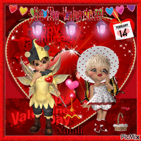 Saint Valentin avec des Fées - Ingyenes animált GIF