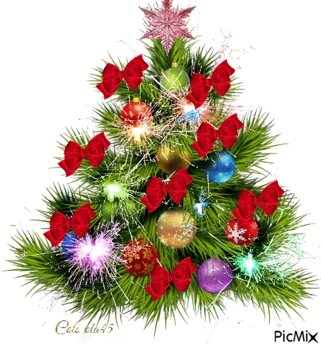 vánoční stromek - Darmowy animowany GIF