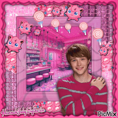 {♥♥♥}Sterling Knight in Pink{♥♥♥} - Nemokamas animacinis gif