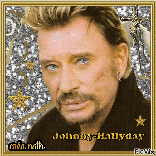 Portrait de Johnny Hallyday,concours - Gratis geanimeerde GIF