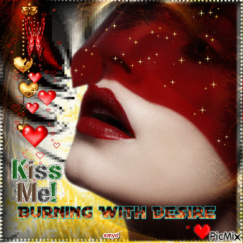 kiss me! - GIF animado gratis