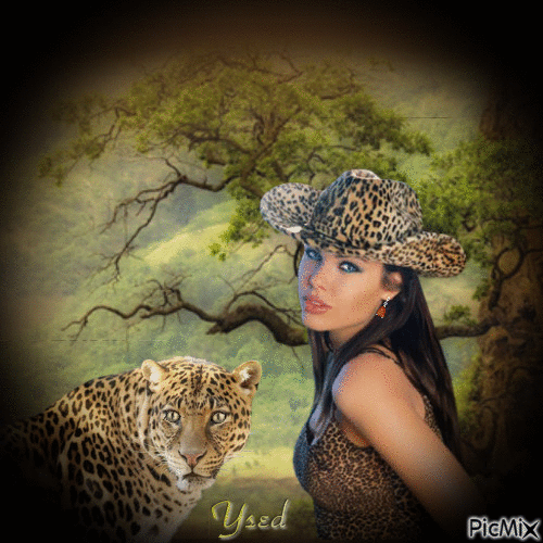 Leopardo - GIF animado grátis