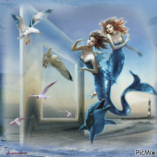 Sogno tra cielo e mare - Laurachan - GIF animado grátis