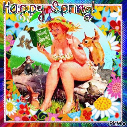 Happy Spring! - Бесплатни анимирани ГИФ
