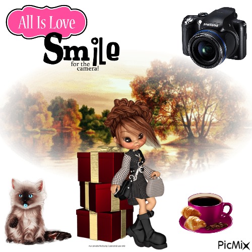 All Is Love....Smile For The Camera - kostenlos png