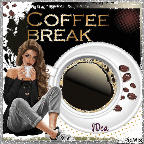 Coffee break - GIF animé gratuit