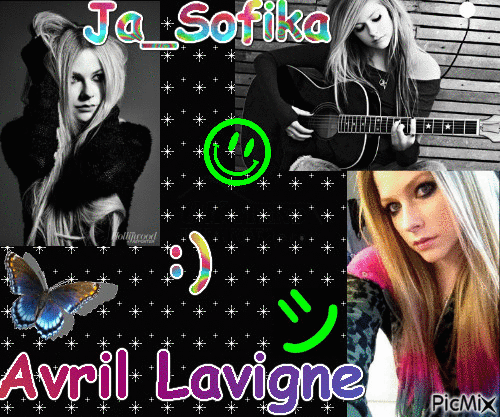 Avril Lavigne - GIF animado grátis