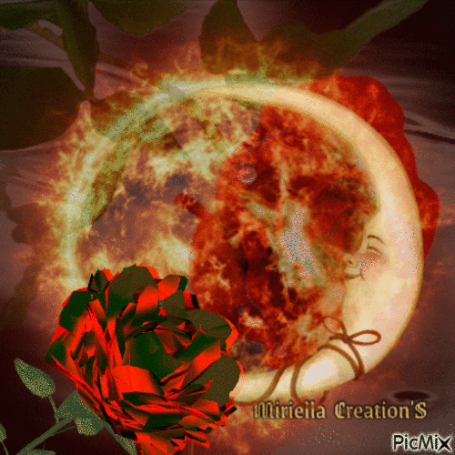 Contest ! Lune et rose! - Nemokamas animacinis gif