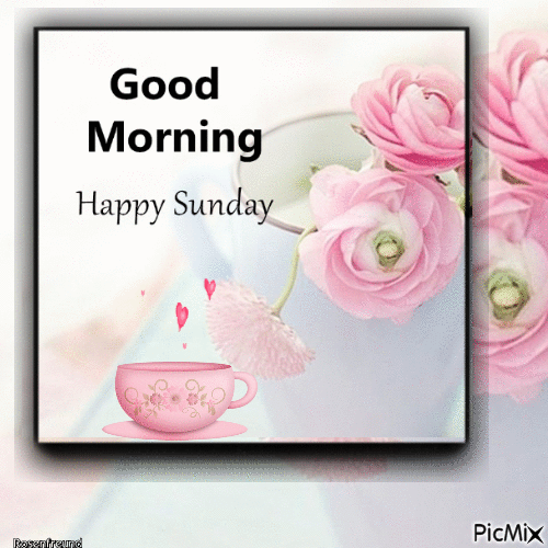 Good Morning--Happy Sunday - Безплатен анимиран GIF