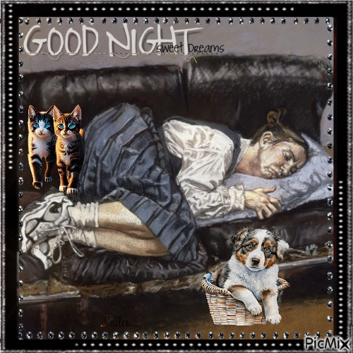 Good Night Sweet Dreams. Paula Rego, painter - GIF animado grátis