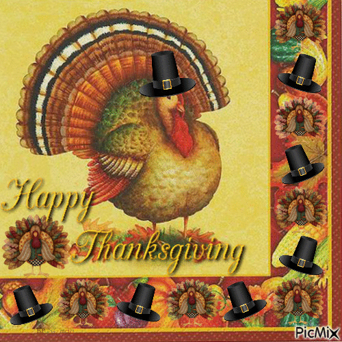 happy thanksgiving - Darmowy animowany GIF