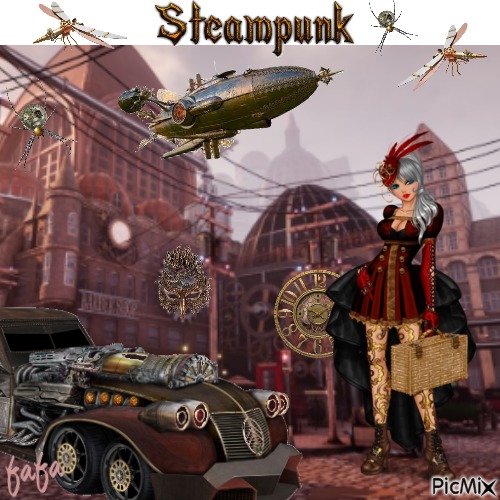 steampuk ville - darmowe png
