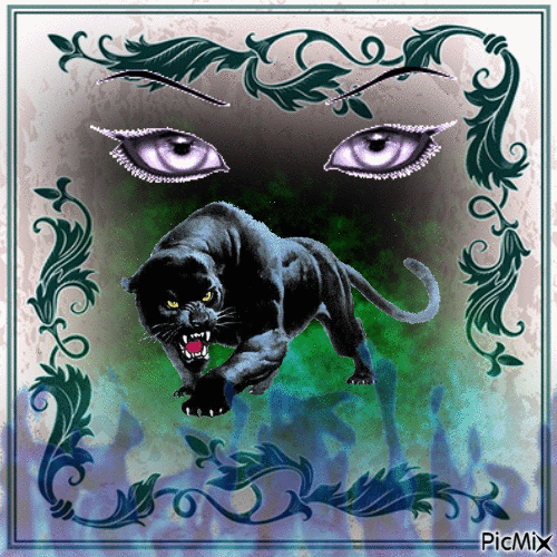 Panther King - GIF animado gratis