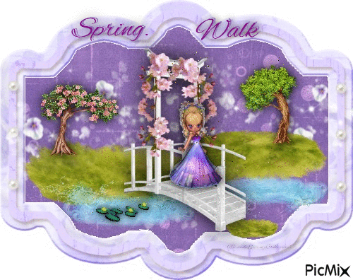 Spring Walk - Free animated GIF