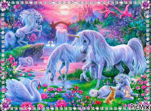unicorns1 - GIF animado gratis