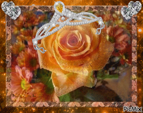 la reine des fleurs - Darmowy animowany GIF