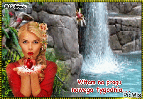 WITAM NA PROGU NOWEGO TYGODNIA - 無料のアニメーション GIF