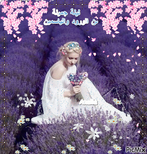 ليلة جميلة     من الورود والياسمين،**Beautiful night of roses and jasmine, - Ingyenes animált GIF