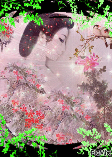 Oriental Geisha - Безплатен анимиран GIF