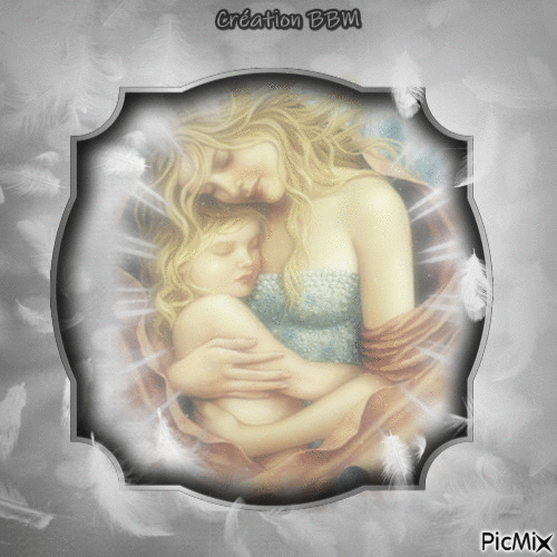 Une mère et son enfant par BBM - Darmowy animowany GIF
