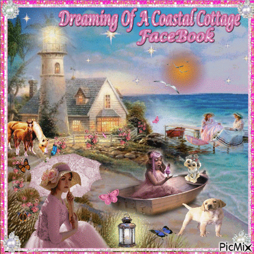 Dreaming Of A Coastal Cottage FaceBook - Бесплатный анимированный гифка