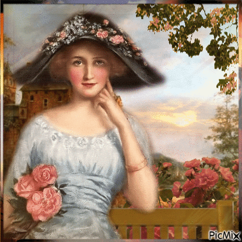 Vintage Frau - Δωρεάν κινούμενο GIF